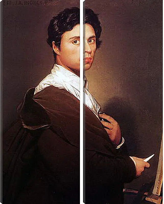Модульная картина - Self-Portrait at Age Twenty Four. Жан Огюст Доминик Энгр