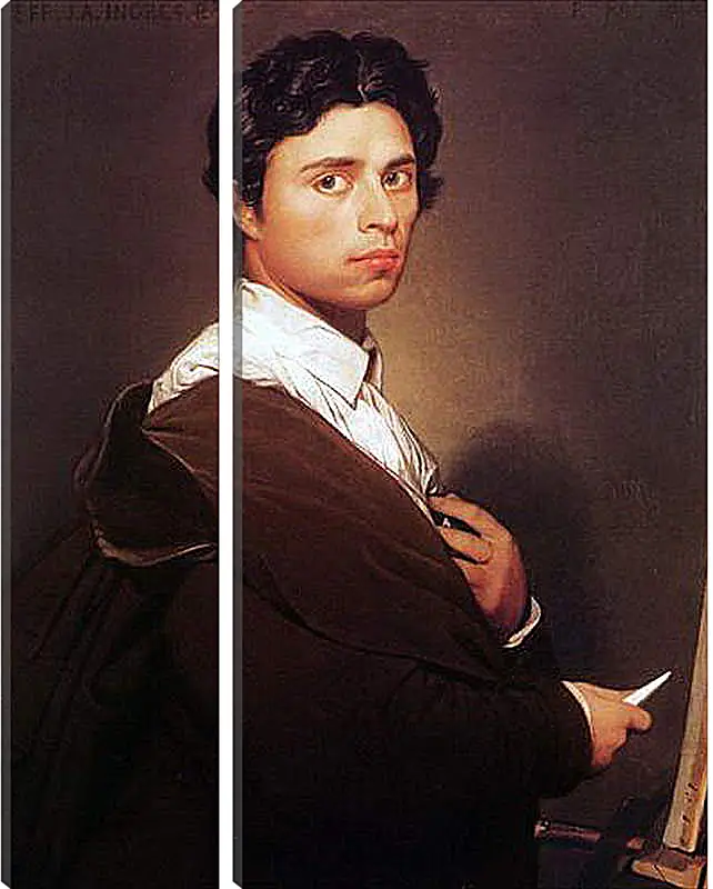Модульная картина - Self-Portrait at Age Twenty Four. Жан Огюст Доминик Энгр