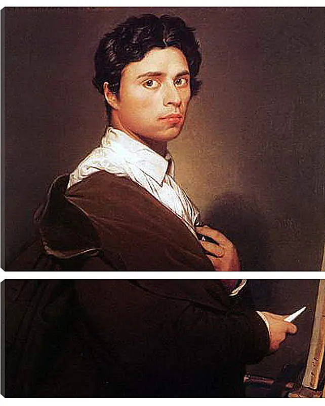 Модульная картина - Self-Portrait at Age Twenty Four. Жан Огюст Доминик Энгр
