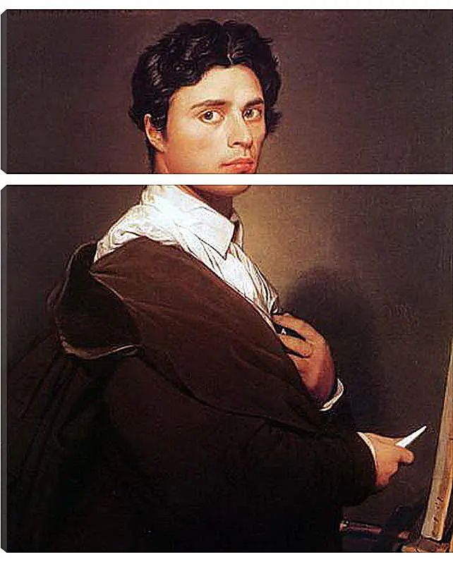 Модульная картина - Self-Portrait at Age Twenty Four. Жан Огюст Доминик Энгр
