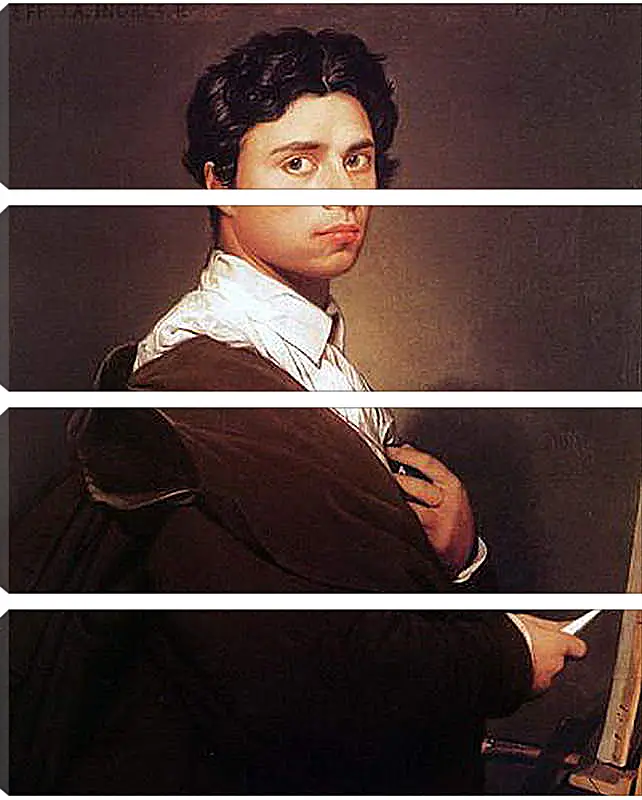 Модульная картина - Self-Portrait at Age Twenty Four. Жан Огюст Доминик Энгр