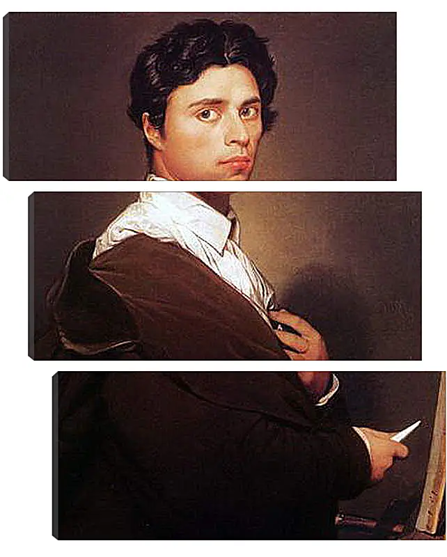 Модульная картина - Self-Portrait at Age Twenty Four. Жан Огюст Доминик Энгр