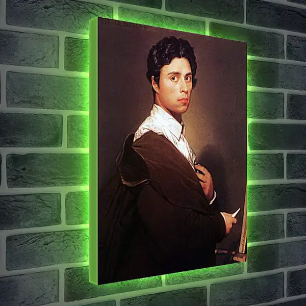 Лайтбокс световая панель - Self-Portrait at Age Twenty Four. Жан Огюст Доминик Энгр