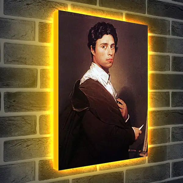 Лайтбокс световая панель - Self-Portrait at Age Twenty Four. Жан Огюст Доминик Энгр