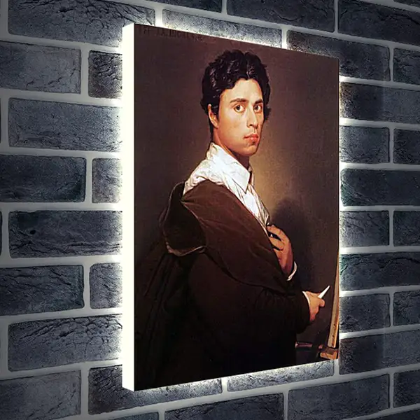 Лайтбокс световая панель - Self-Portrait at Age Twenty Four. Жан Огюст Доминик Энгр