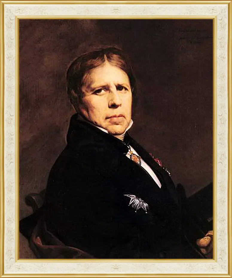 Картина в раме - Self-Portrait. Жан Огюст Доминик Энгр