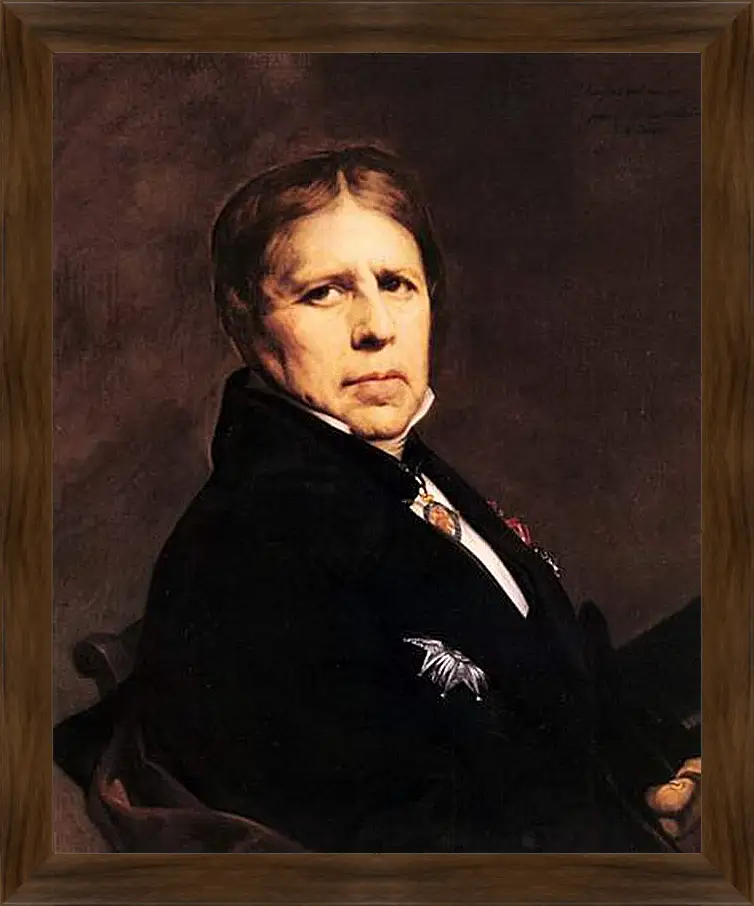 Картина в раме - Self-Portrait. Жан Огюст Доминик Энгр
