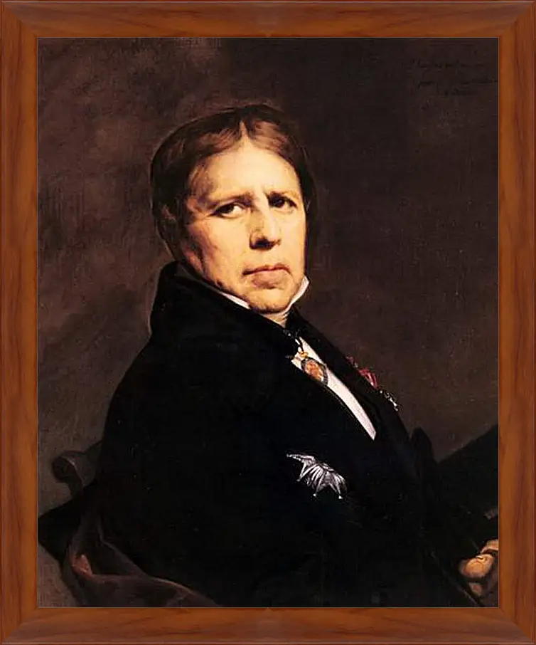 Картина в раме - Self-Portrait. Жан Огюст Доминик Энгр
