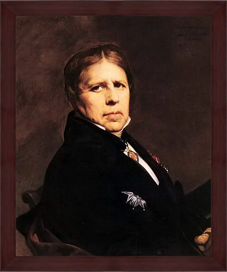 Картина в раме - Self-Portrait. Жан Огюст Доминик Энгр