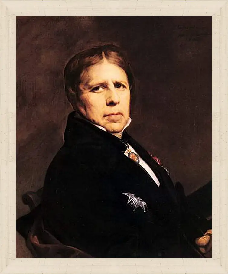 Картина в раме - Self-Portrait. Жан Огюст Доминик Энгр