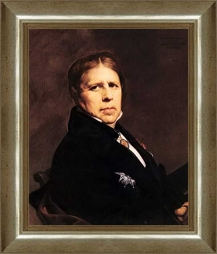 Картина в раме - Self-Portrait. Жан Огюст Доминик Энгр