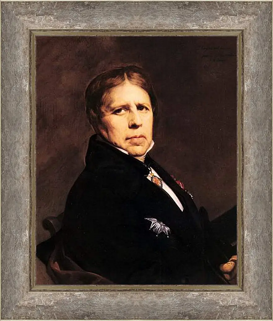 Картина в раме - Self-Portrait. Жан Огюст Доминик Энгр