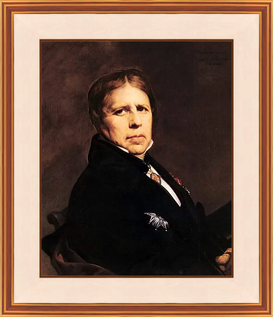 Картина в раме - Self-Portrait. Жан Огюст Доминик Энгр