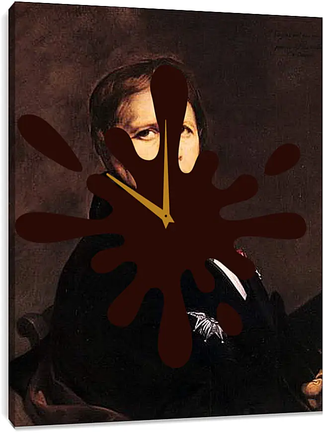 Часы картина - Self-Portrait. Жан Огюст Доминик Энгр
