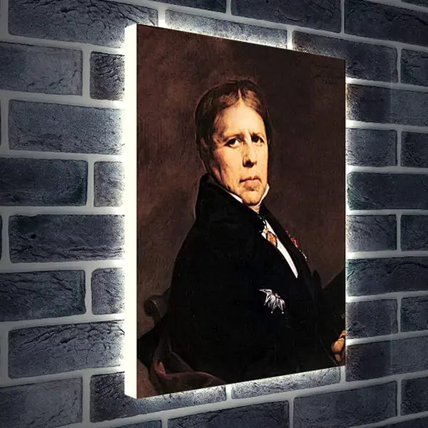 Лайтбокс световая панель - Self-Portrait. Жан Огюст Доминик Энгр