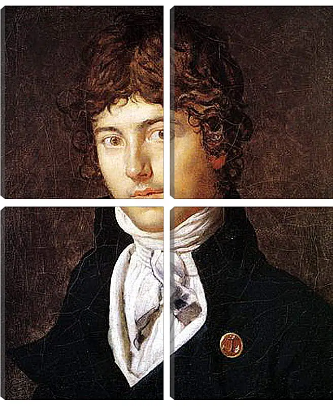 Модульная картина - Portrait of Pierre Francois Bernier. Жан Огюст Доминик Энгр
