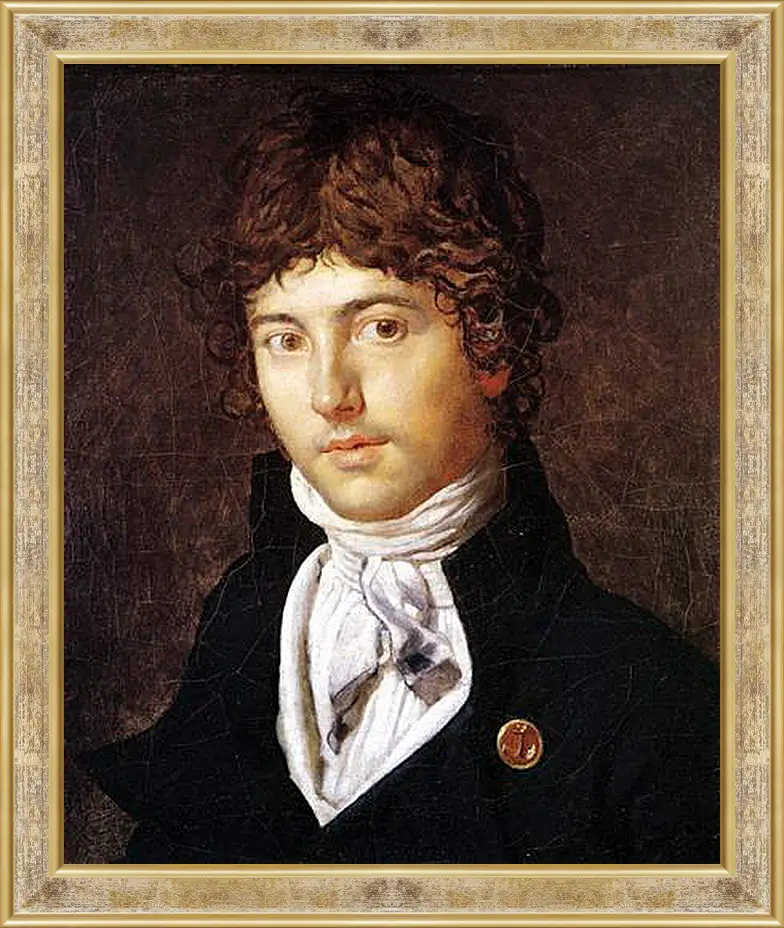 Картина в раме - Portrait of Pierre Francois Bernier. Жан Огюст Доминик Энгр