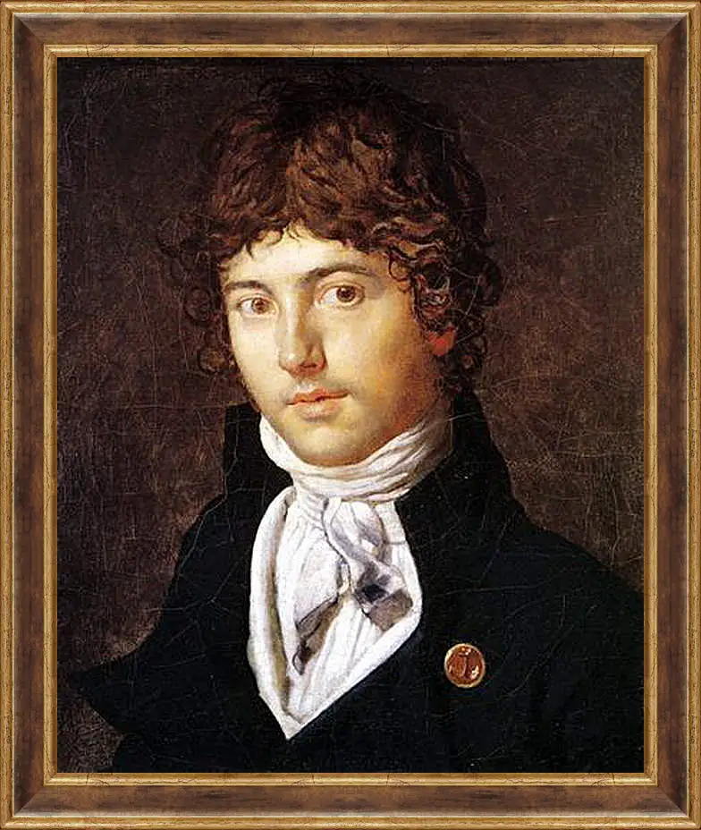 Картина в раме - Portrait of Pierre Francois Bernier. Жан Огюст Доминик Энгр
