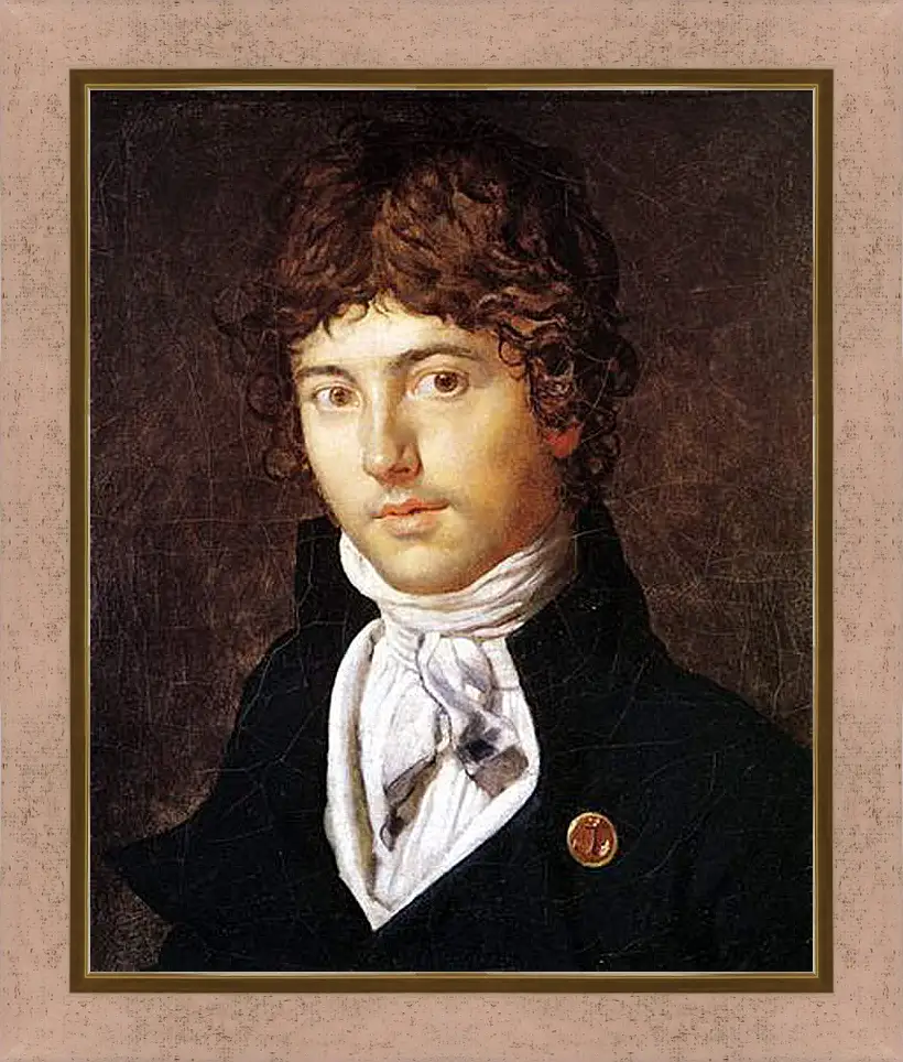 Картина в раме - Portrait of Pierre Francois Bernier. Жан Огюст Доминик Энгр