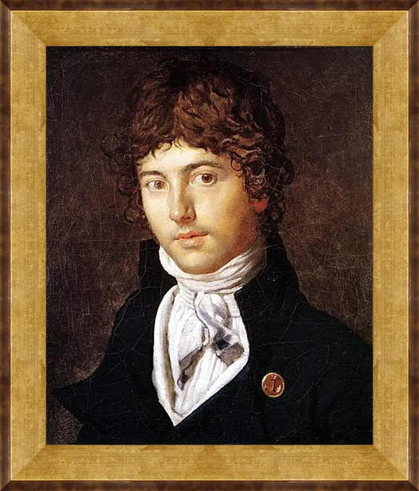 Картина в раме - Portrait of Pierre Francois Bernier. Жан Огюст Доминик Энгр
