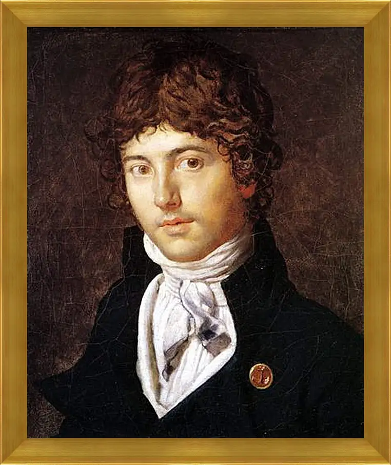 Картина в раме - Portrait of Pierre Francois Bernier. Жан Огюст Доминик Энгр
