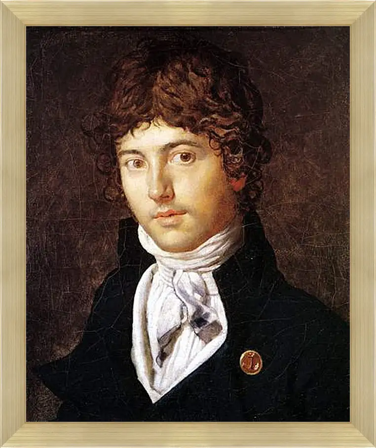 Картина в раме - Portrait of Pierre Francois Bernier. Жан Огюст Доминик Энгр