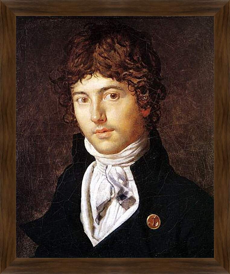 Картина в раме - Portrait of Pierre Francois Bernier. Жан Огюст Доминик Энгр
