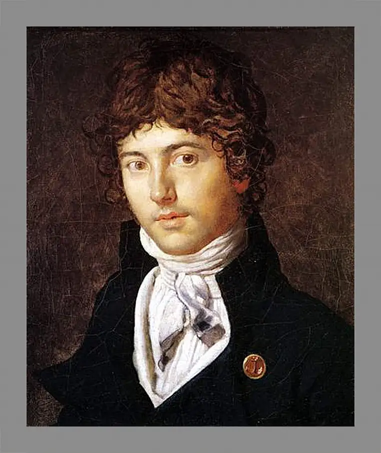 Картина в раме - Portrait of Pierre Francois Bernier. Жан Огюст Доминик Энгр