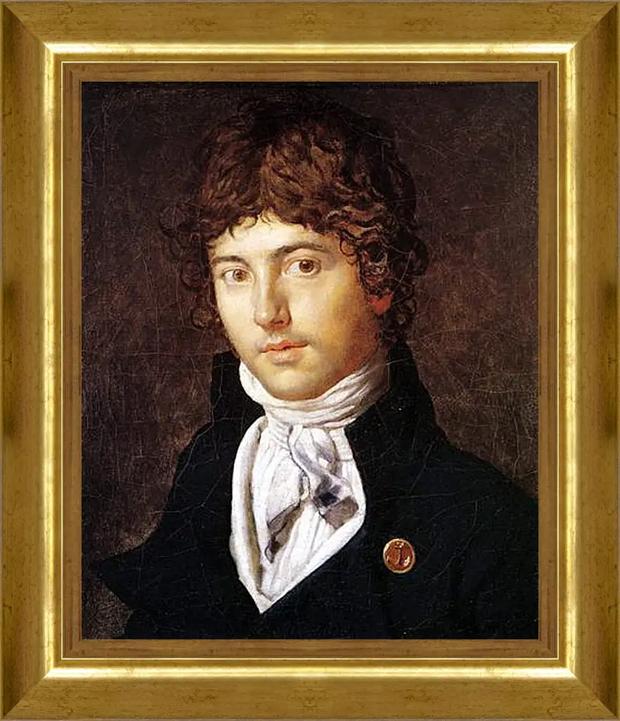 Картина в раме - Portrait of Pierre Francois Bernier. Жан Огюст Доминик Энгр
