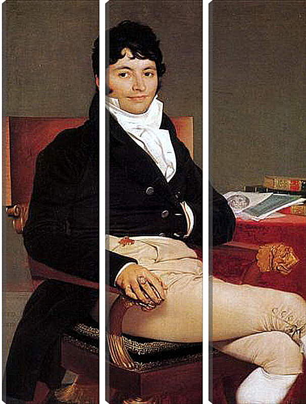 Модульная картина - Portrait of Philibert Riviere. Жан Огюст Доминик Энгр

