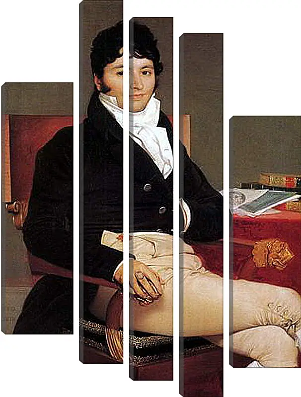 Модульная картина - Portrait of Philibert Riviere. Жан Огюст Доминик Энгр
