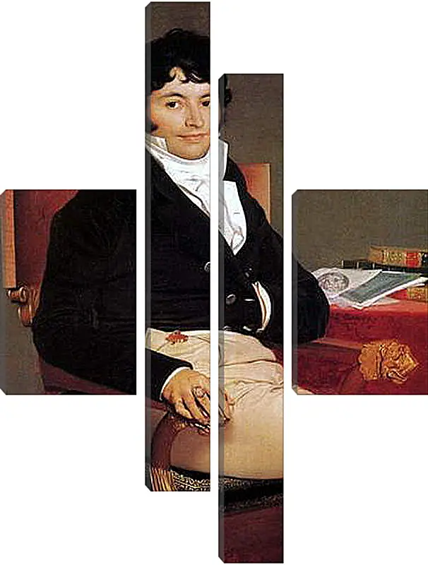 Модульная картина - Portrait of Philibert Riviere. Жан Огюст Доминик Энгр
