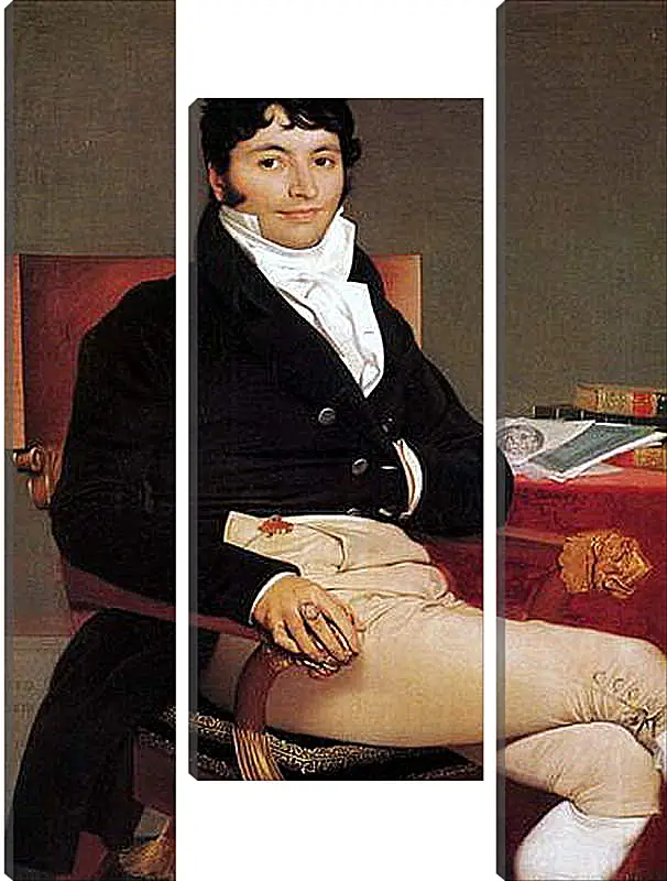 Модульная картина - Portrait of Philibert Riviere. Жан Огюст Доминик Энгр
