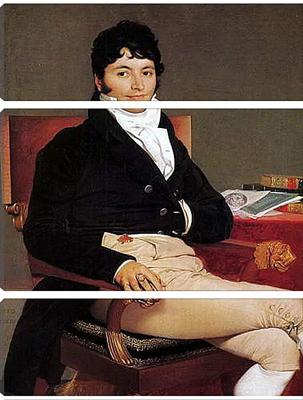 Модульная картина - Portrait of Philibert Riviere. Жан Огюст Доминик Энгр
