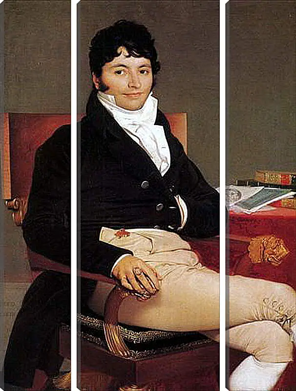 Модульная картина - Portrait of Philibert Riviere. Жан Огюст Доминик Энгр
