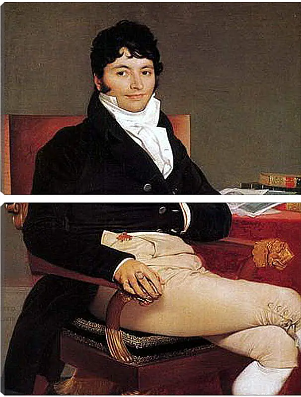 Модульная картина - Portrait of Philibert Riviere. Жан Огюст Доминик Энгр
