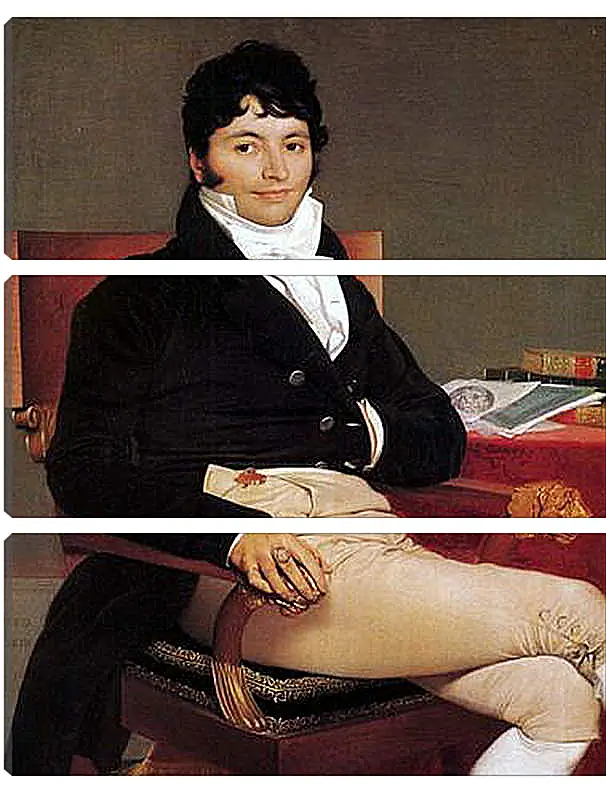 Модульная картина - Portrait of Philibert Riviere. Жан Огюст Доминик Энгр
