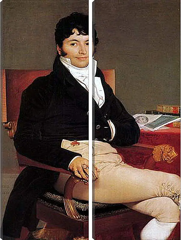 Модульная картина - Portrait of Philibert Riviere. Жан Огюст Доминик Энгр
