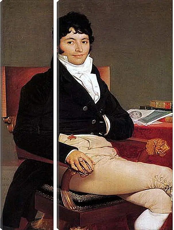 Модульная картина - Portrait of Philibert Riviere. Жан Огюст Доминик Энгр
