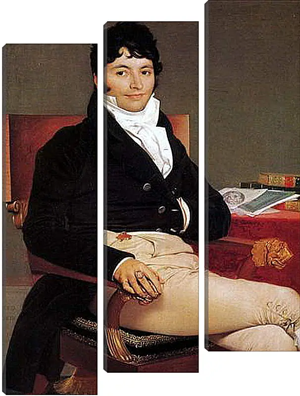 Модульная картина - Portrait of Philibert Riviere. Жан Огюст Доминик Энгр
