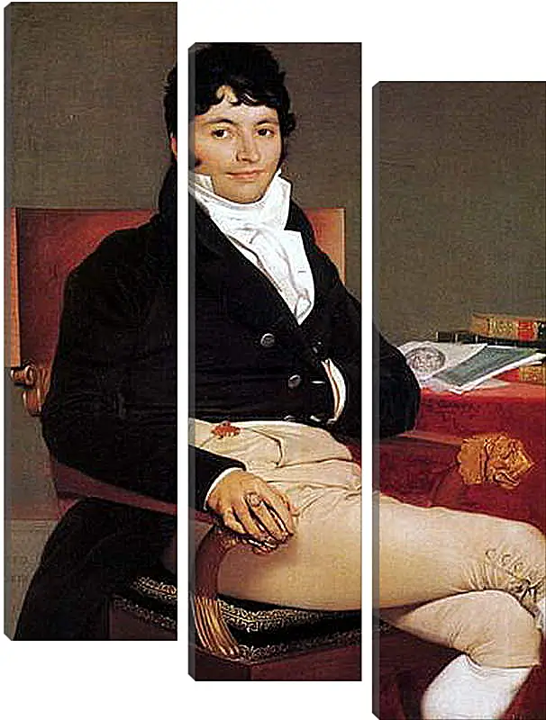 Модульная картина - Portrait of Philibert Riviere. Жан Огюст Доминик Энгр
