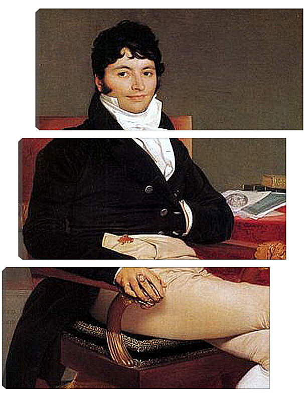 Модульная картина - Portrait of Philibert Riviere. Жан Огюст Доминик Энгр
