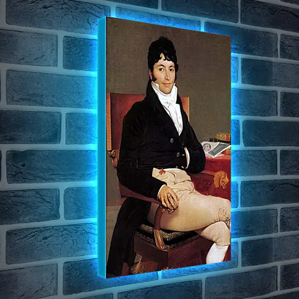 Лайтбокс световая панель - Portrait of Philibert Riviere. Жан Огюст Доминик Энгр