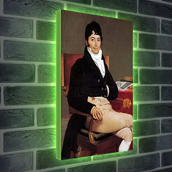 Лайтбокс световая панель - Portrait of Philibert Riviere. Жан Огюст Доминик Энгр
