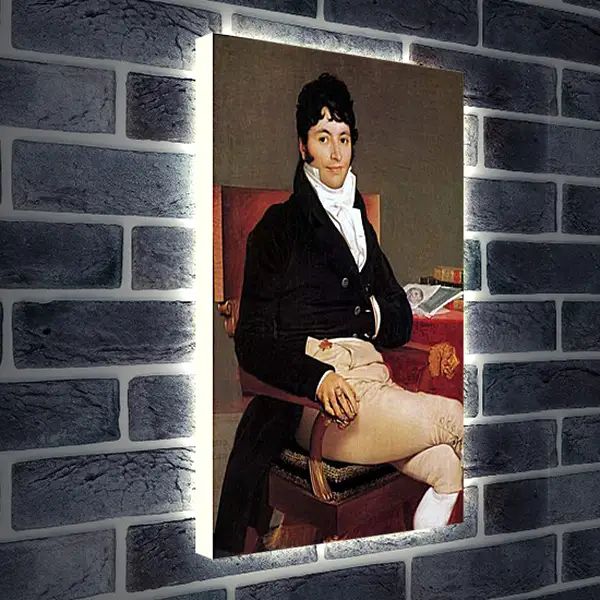 Лайтбокс световая панель - Portrait of Philibert Riviere. Жан Огюст Доминик Энгр
