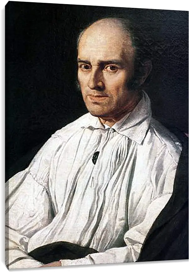 Постер и плакат - Portrait of Pere Desmarets. Жан Огюст Доминик Энгр