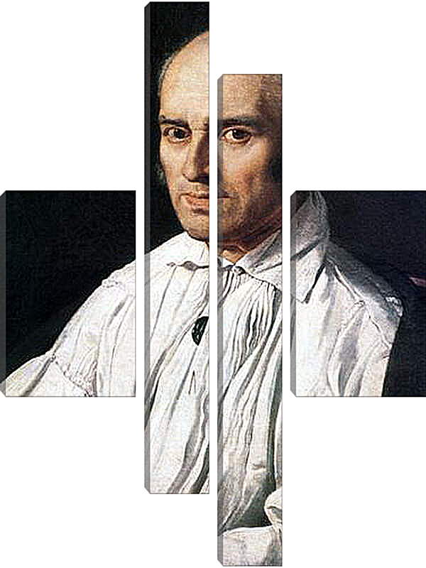 Модульная картина - Portrait of Pere Desmarets. Жан Огюст Доминик Энгр
