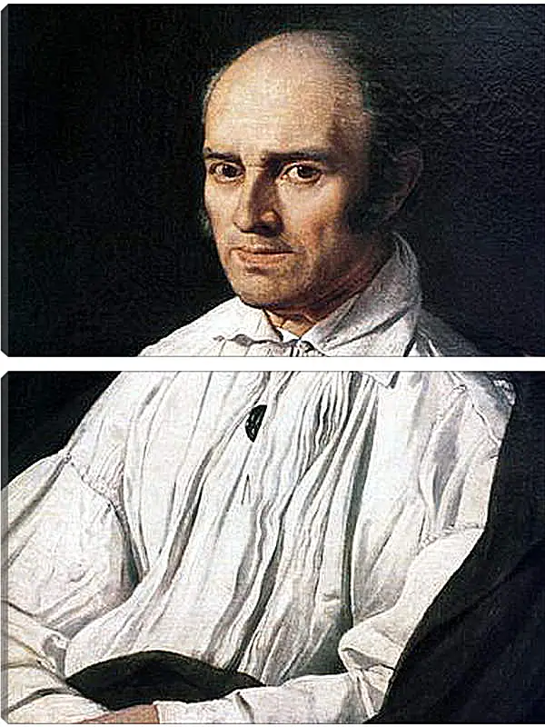 Модульная картина - Portrait of Pere Desmarets. Жан Огюст Доминик Энгр
