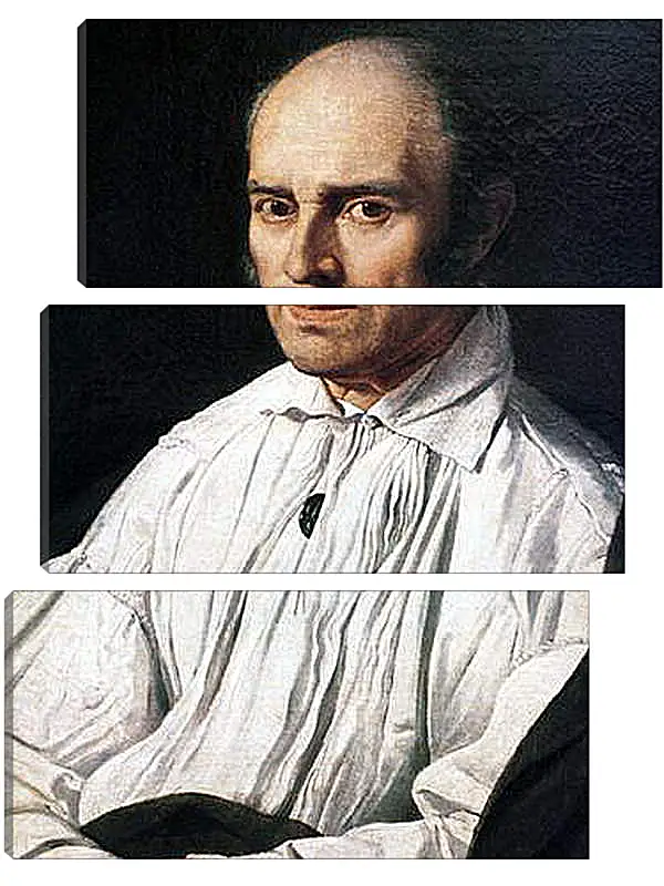 Модульная картина - Portrait of Pere Desmarets. Жан Огюст Доминик Энгр
