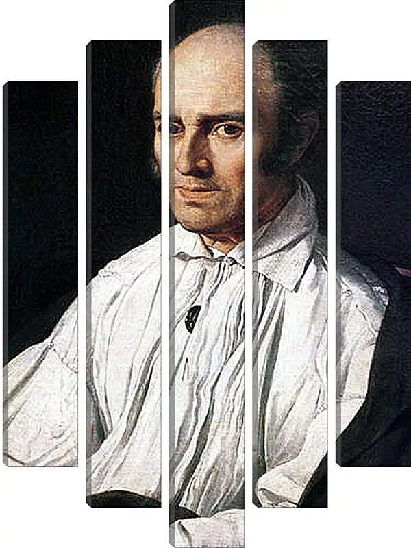 Модульная картина - Portrait of Pere Desmarets. Жан Огюст Доминик Энгр
